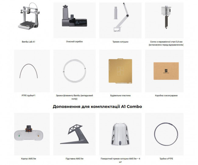 3D-принтер Bambu Lab A1 Combo (PF002-A+SA005)